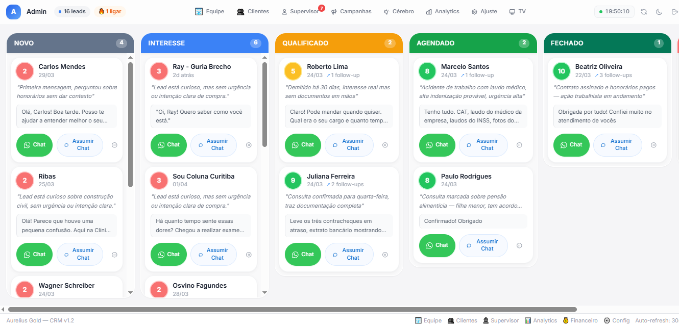 CRM Kanban Aurelius